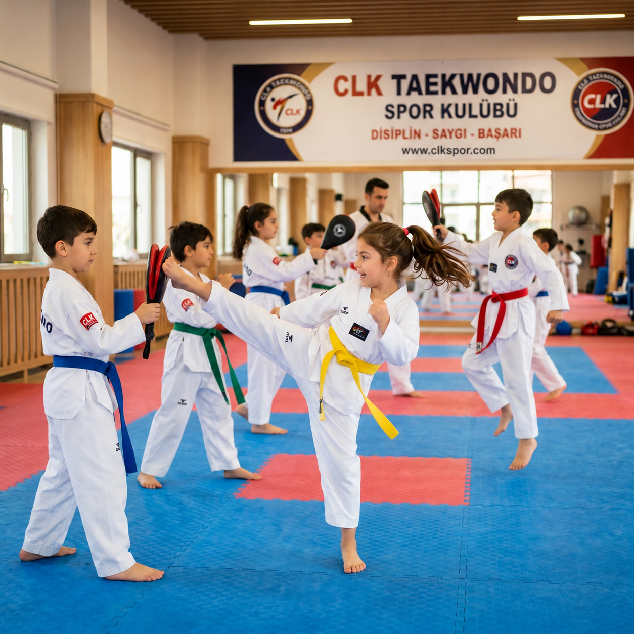 CLK Spor taekwondo antrenman ortamı